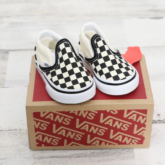 Vans Classic Slip On Checkerboard BABY 2 NEW - Picture 1 of 5